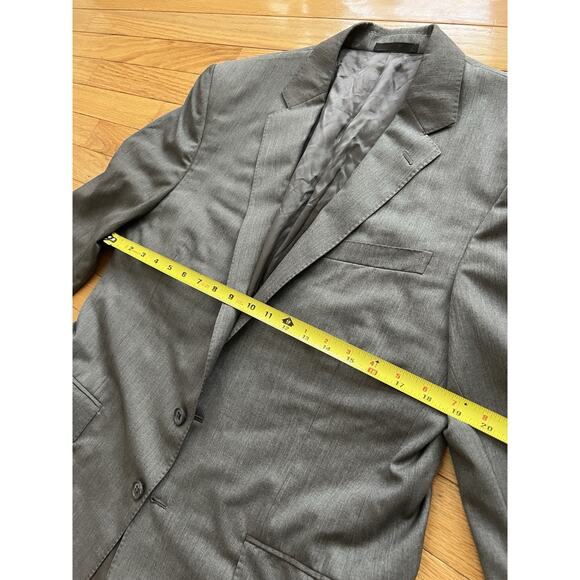BLACK LABEL Ralph Lauren Wool Blazer Grey Size 42R Sport Coat Notch Lapel - Picture 12 of 14
